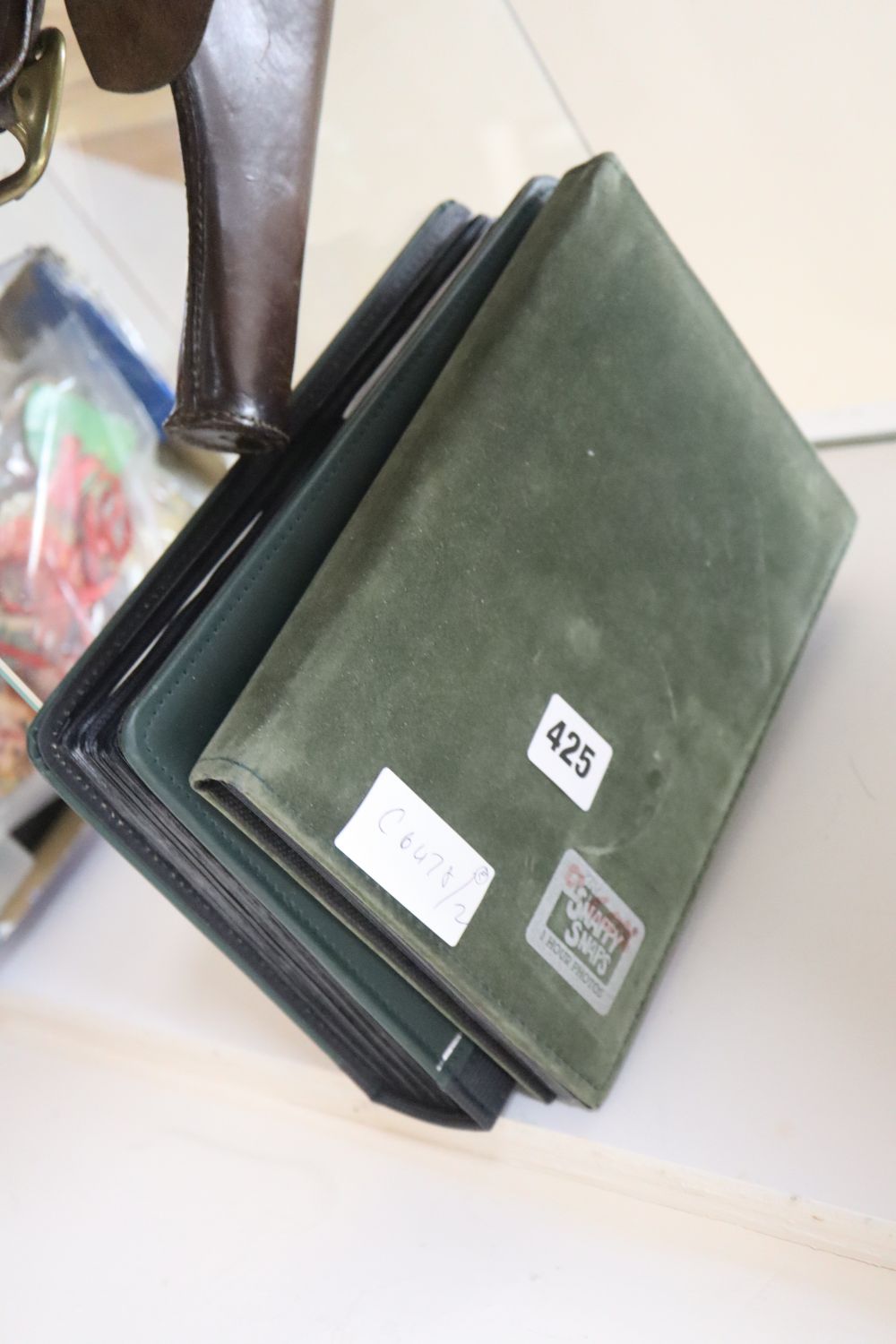 Two theatrical and TV autograph albums containing postcards and letters